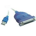Cablestogo USB 1284 DB25 Parallel Printer Adapter (81629)